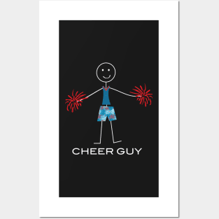 Funny Mens Cheer Illustration Posters and Art